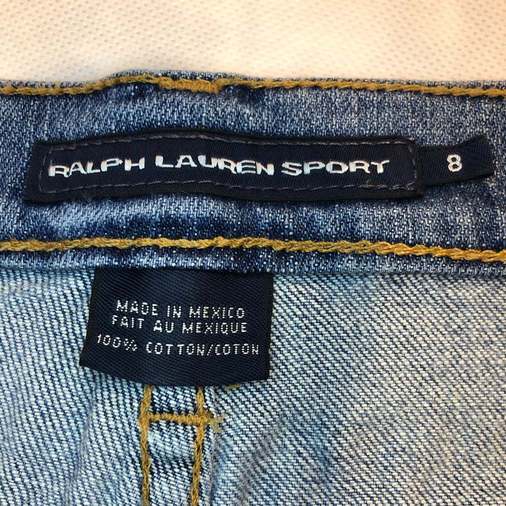 RALPH LAUREN SPORT Denim Shorts Size 8 - Picture 2 of 6